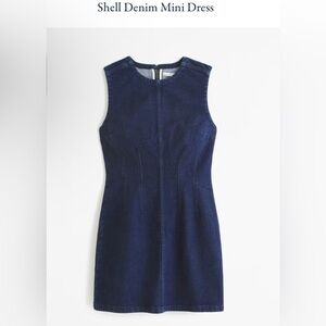 Denim black A&F dress, not dark wash like in stock photo.